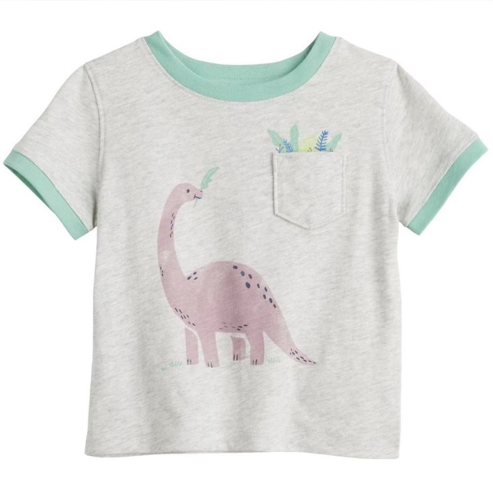 Baby Dinosaur Pocket T Shirt 3-6 Months Jumping Beans NWT Cute Baby Clothes